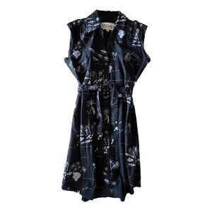 Roberta Oaks (S) Shirt Dress w/ Tie